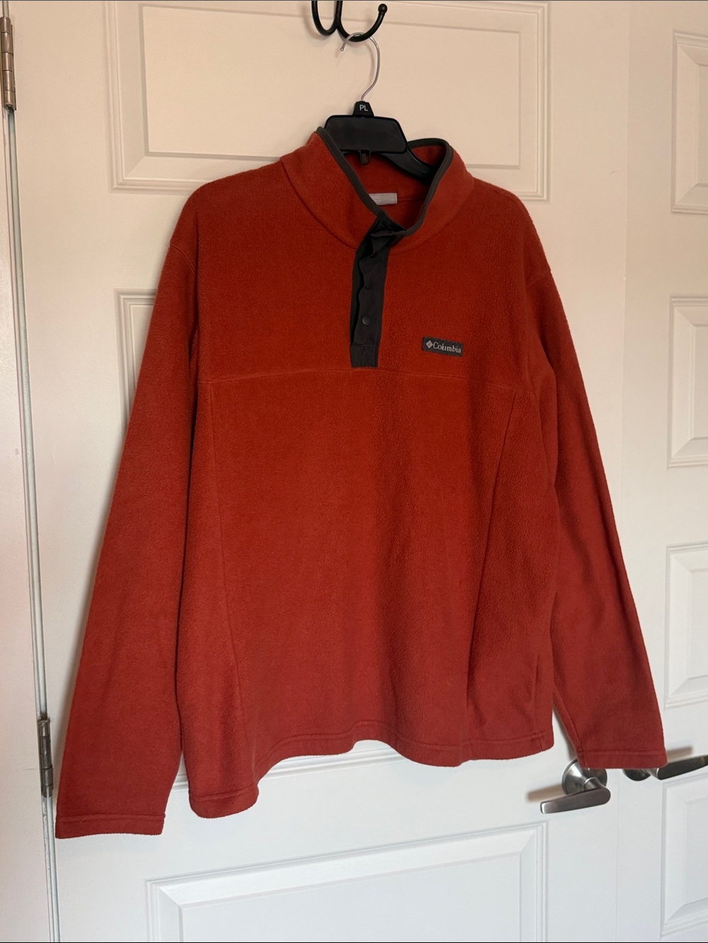 Columbia Men’s Rust Orange Half-Snap Fleece Pullover